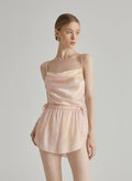 Soft Gradient Elastic Silk Shorts