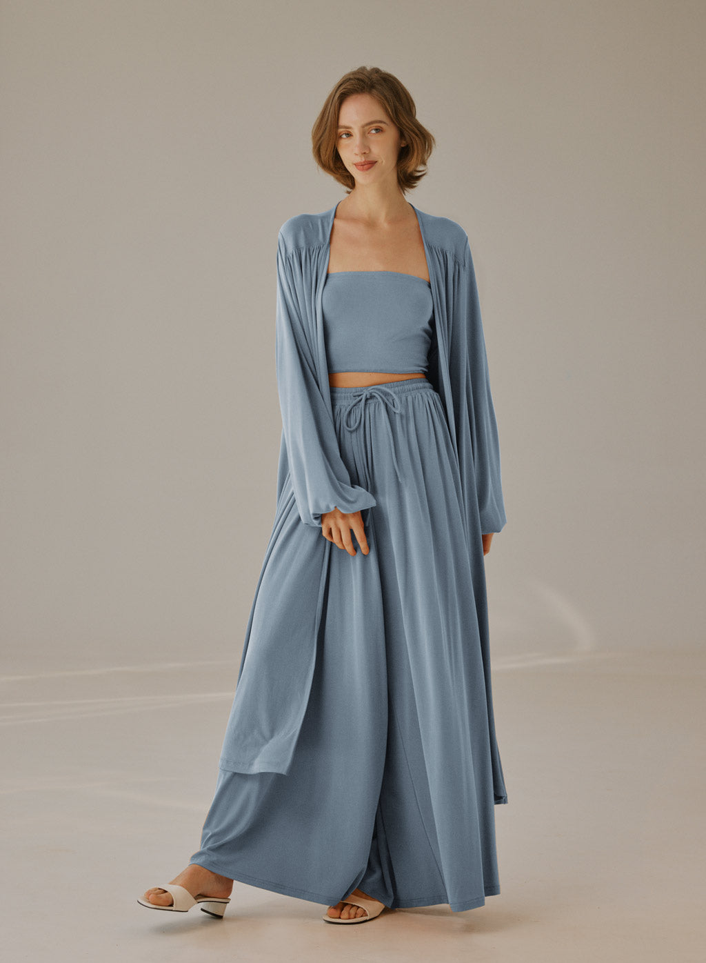 NAP Flowy Open-Front Cardigan