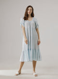 Ruffle Tiered Cotton Dress