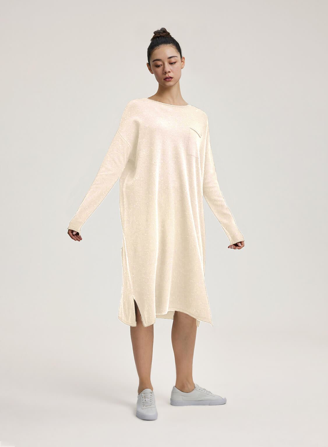 Oversized Sweater Pure Wool Dress