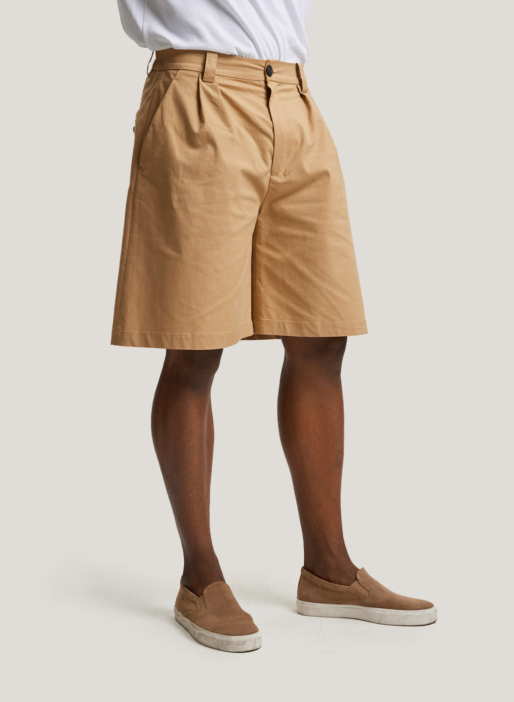 Mid-Rise Knee-Length Shorts