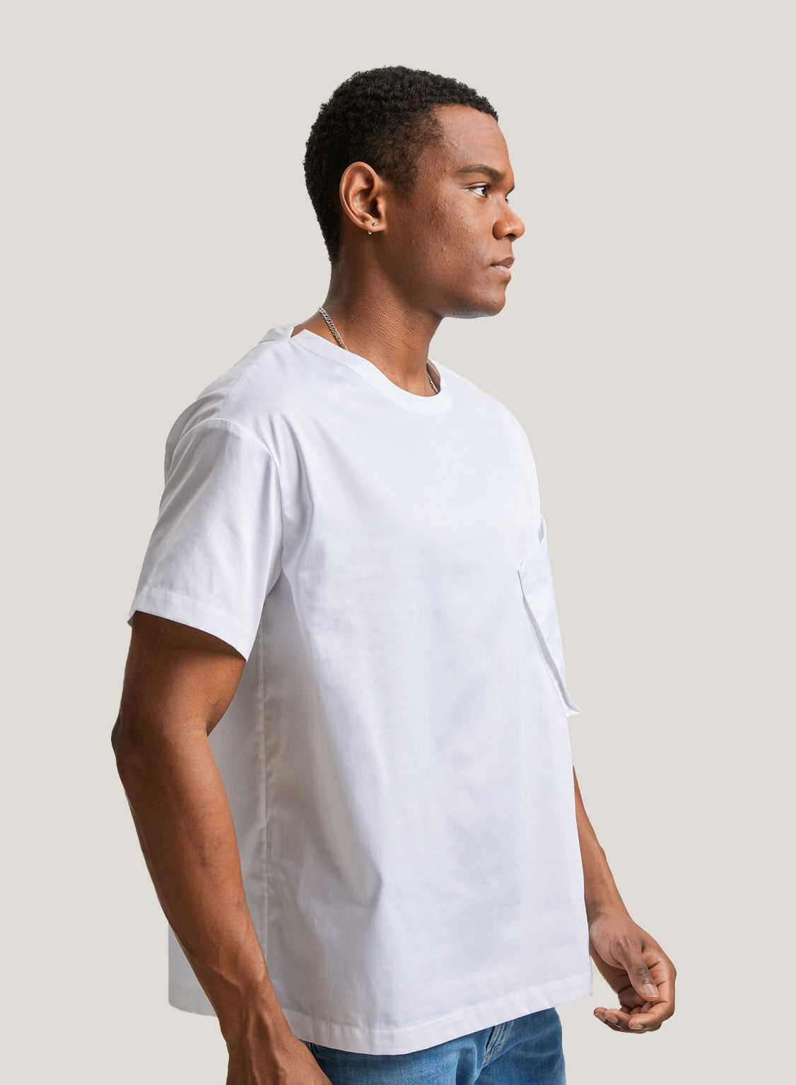 100% Cotton T-Shirt With Patch Pocket