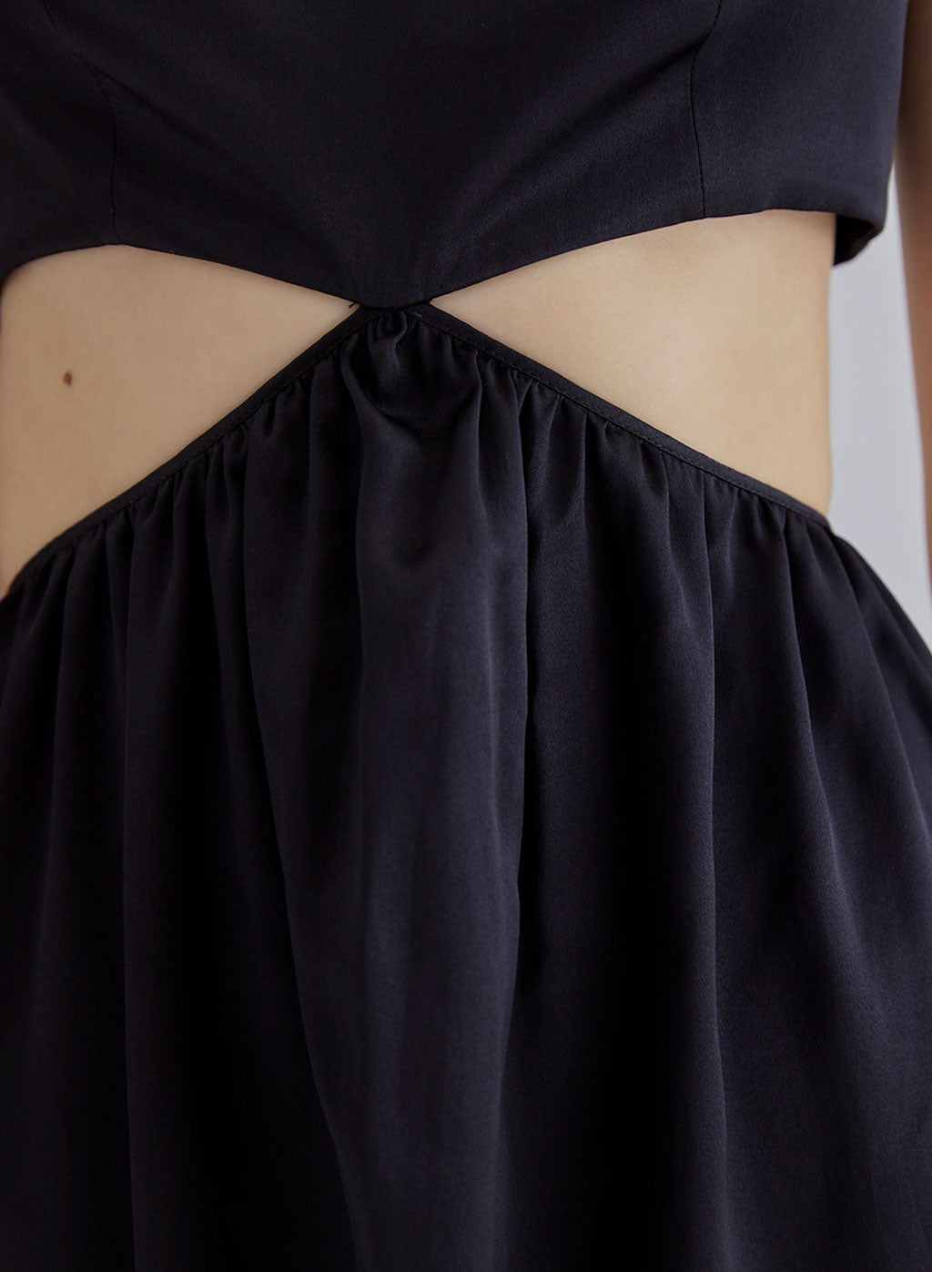 Clean Cut Midi Silk Dress