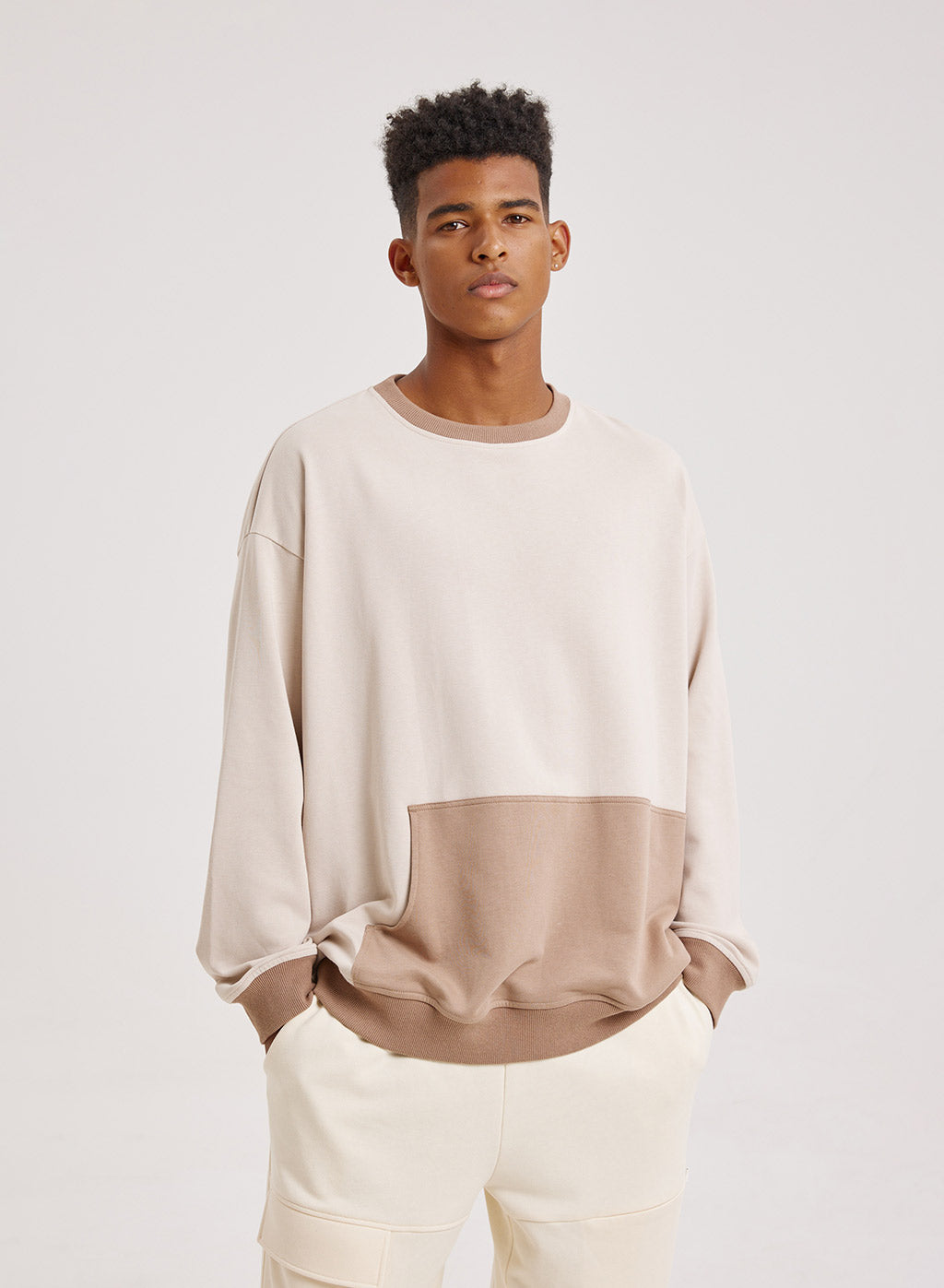 Asymmetric Pocket Sweatshirt