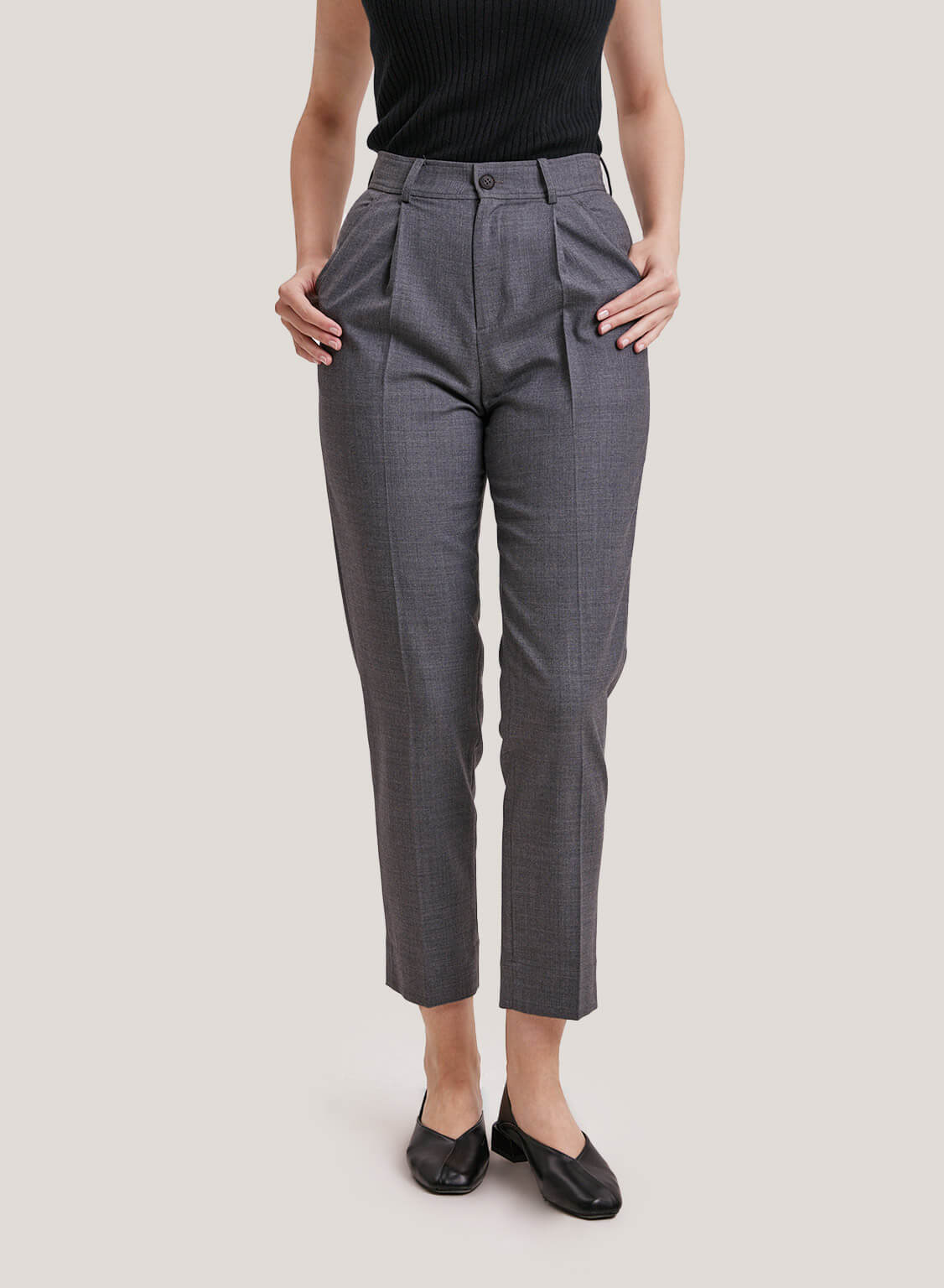 Slim Wool-Blend Suiting Pant