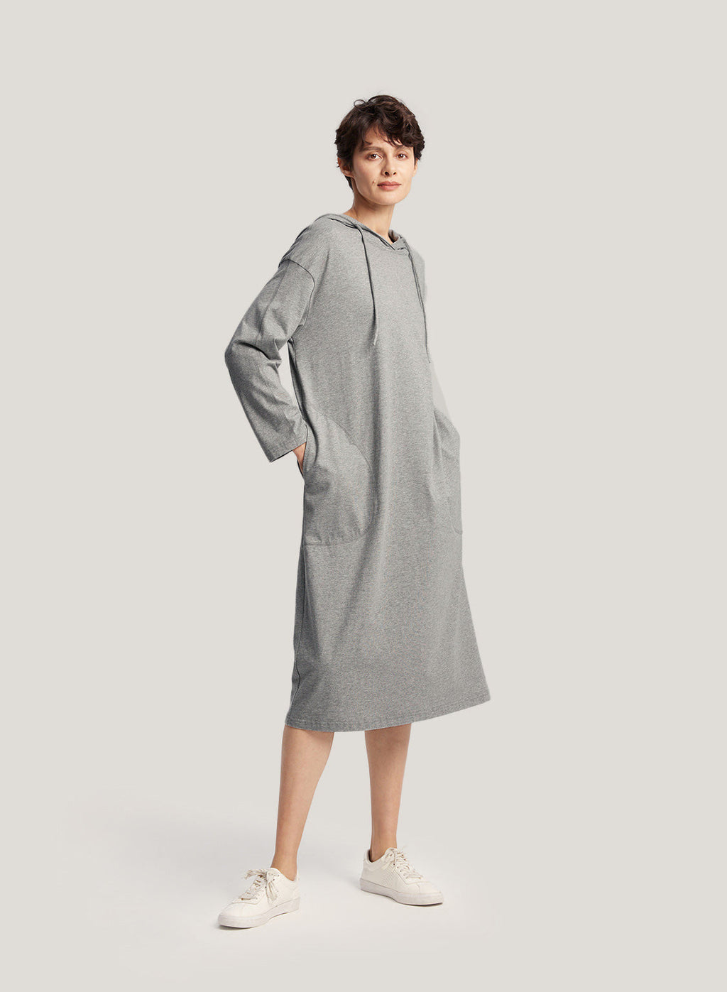 Soft 100% Cotton Hoodie Dress
