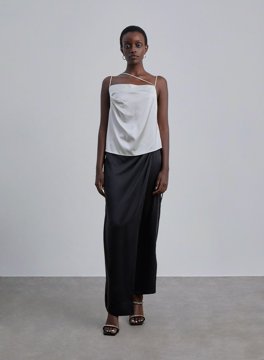 Square-Neck Silk Camisole