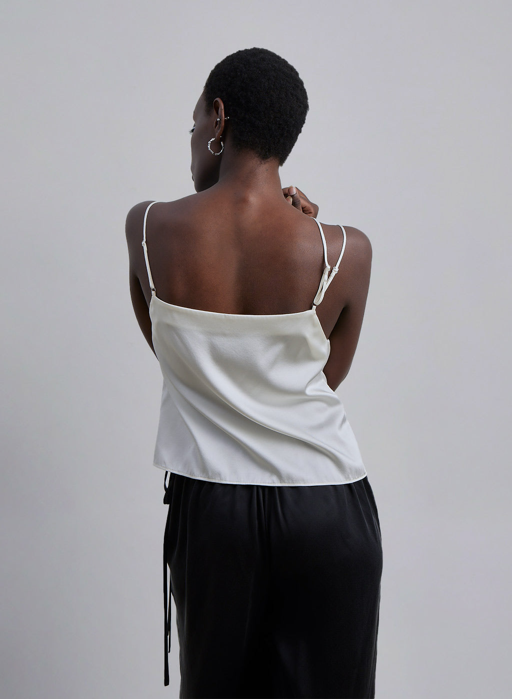 Square-Neck Silk Camisole