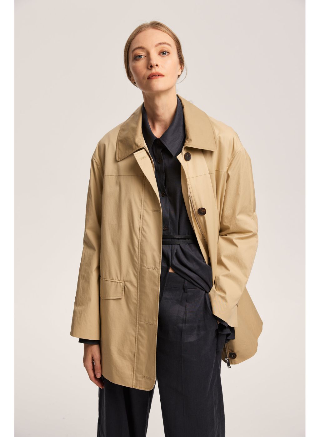 Single-Breasted 100% Cotton Jacket