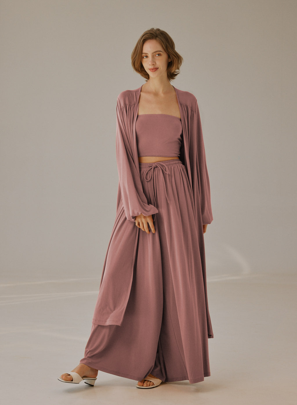 NAP Flowy Open-Front Cardigan