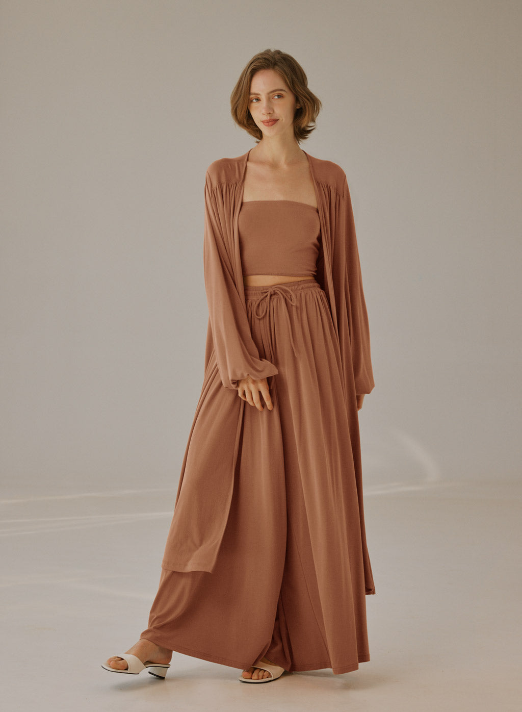 NAP Flowy Open-Front Cardigan