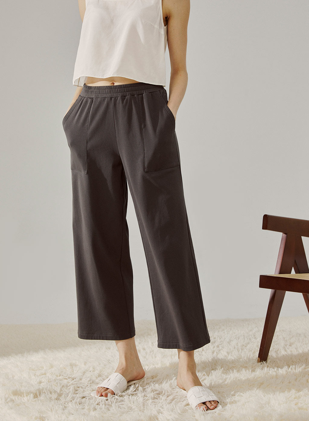 Pocket Wide Leg Pants