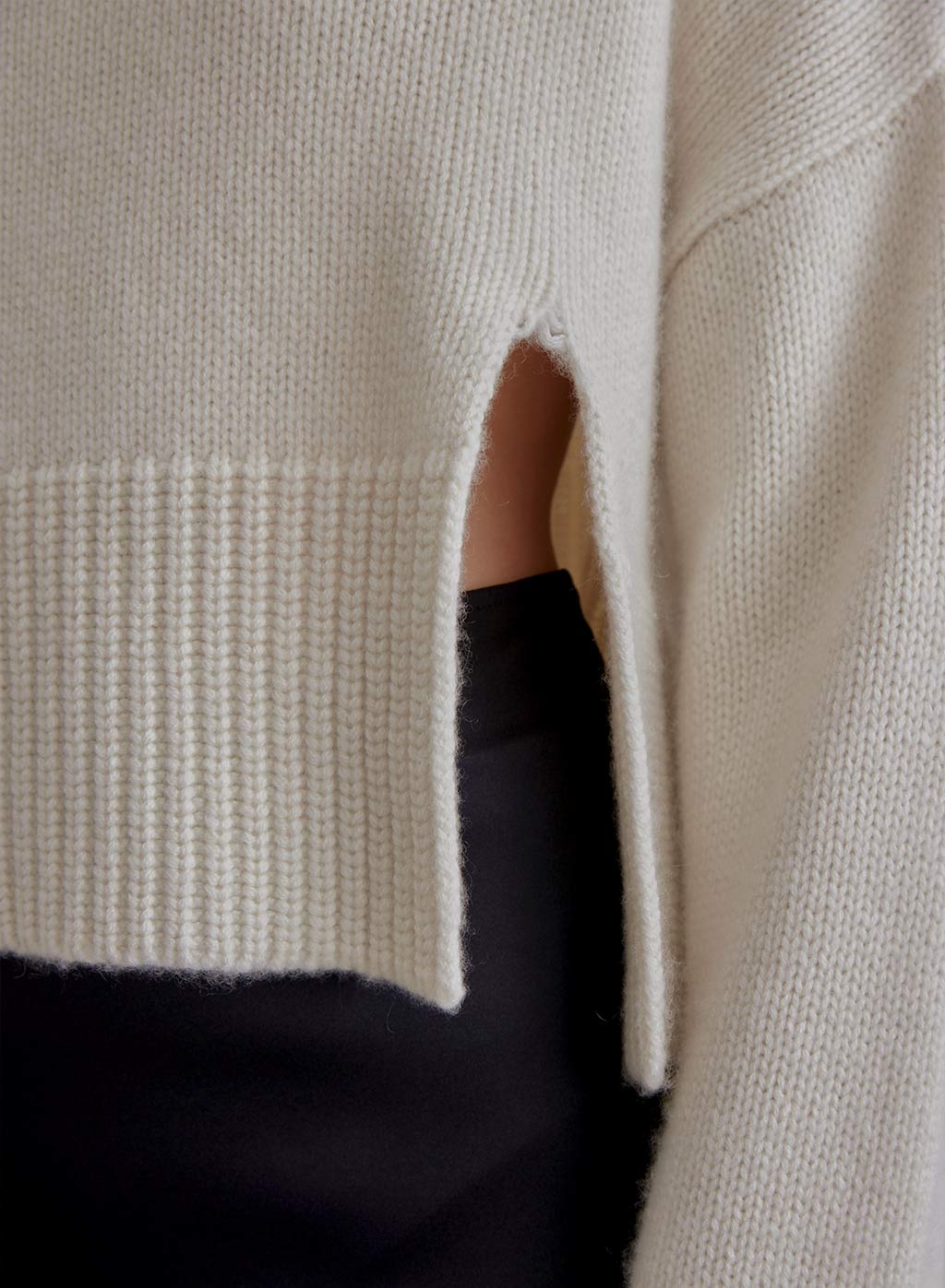 Slit Sleeves Cashmere Sweater