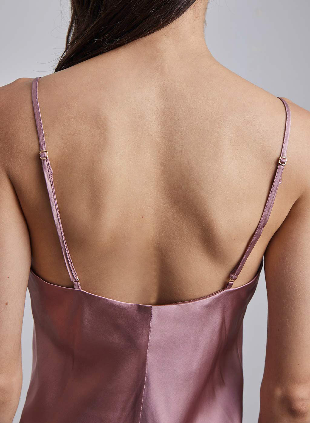 Delicate Cowl Neck Silk Slip Dress