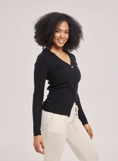 V-Neck Buttoned Cardigan