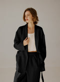 Belted Linen Blazer