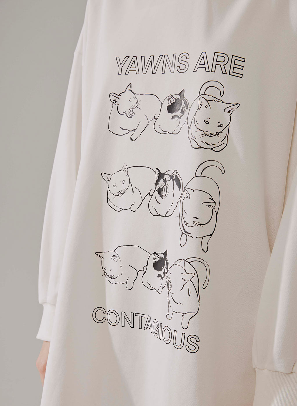 NAP Cats Yawn Print Hoodie