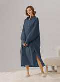 Cotton Shirt Midi Dress