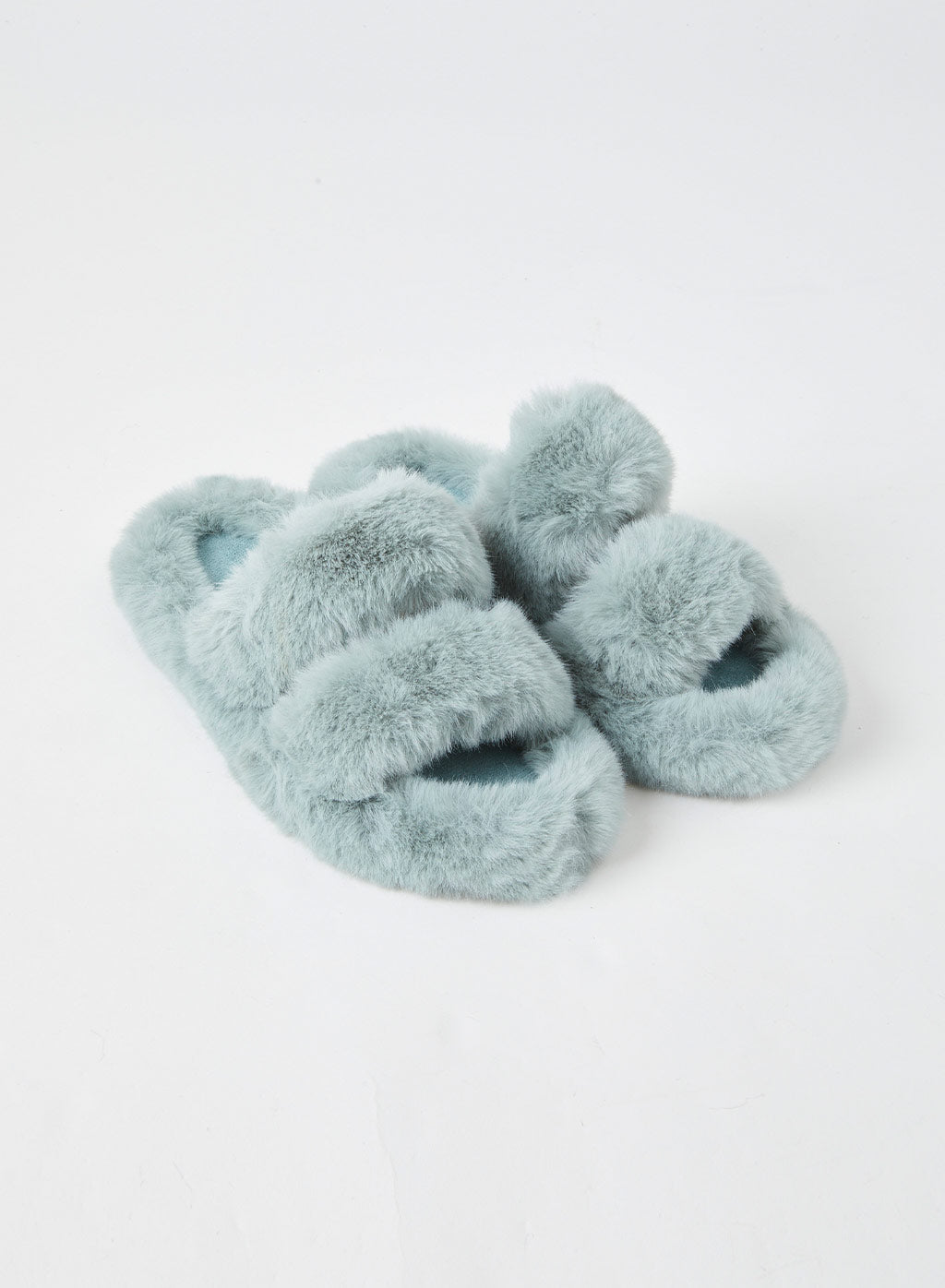 Fluffy Open-Toe Slippers