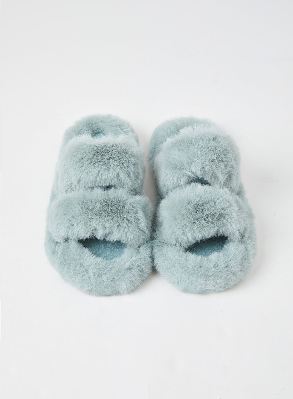 Fluffy Open-Toe Slippers