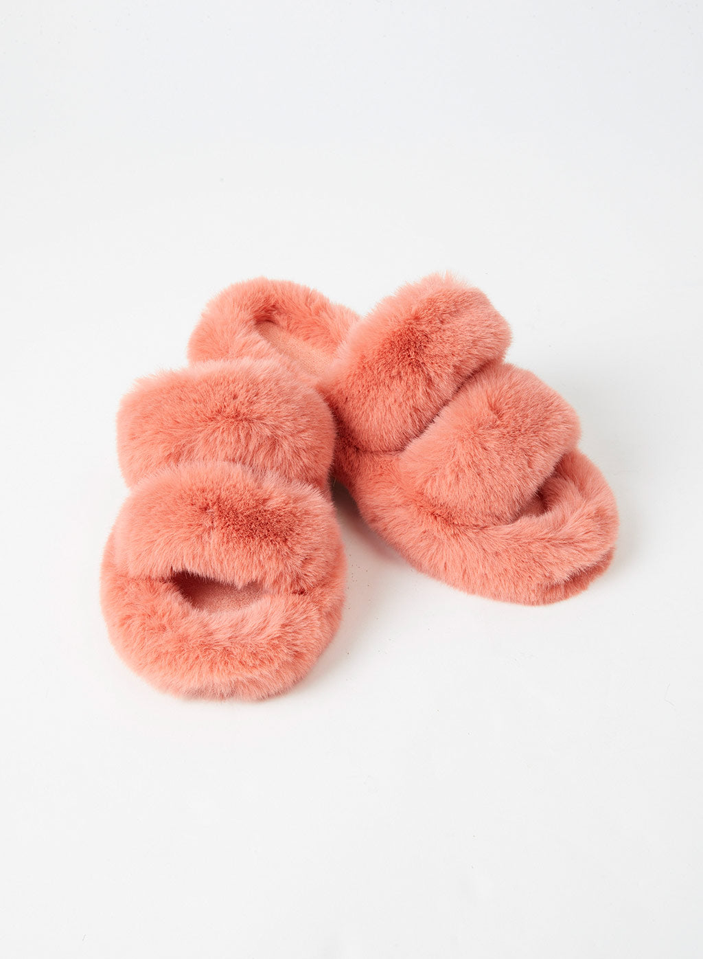 Fluffy Open-Toe Slippers