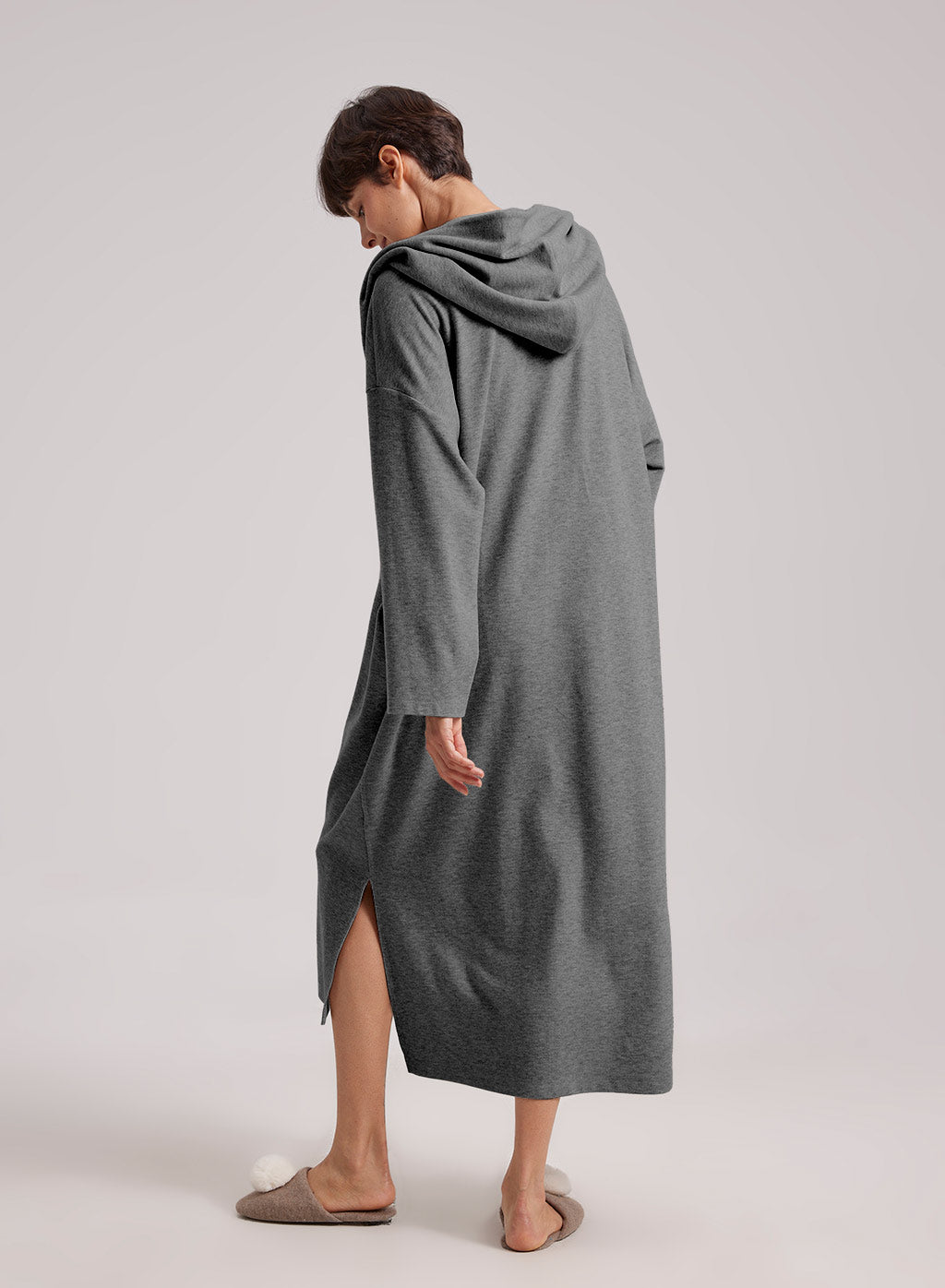 NAP Hooded Scarf Sweatshirt Dress