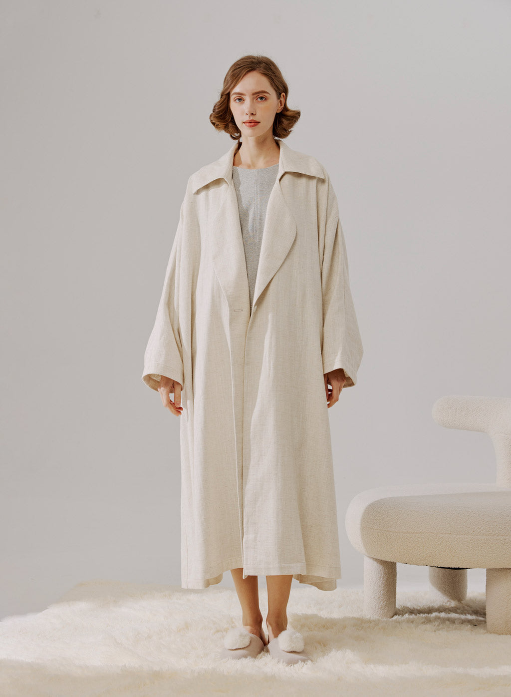 NAP Linen Cotton Trench Coat