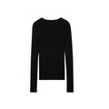 Washable fine wool nude 16-pin seamless all-in-one knitted bottoming shirt women's clothing
