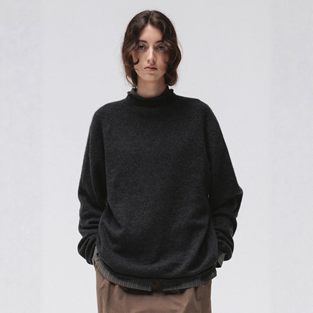 Sweater women's 2025 autumn and winter new high-end, semi-turtleneck wool knitted sweater top