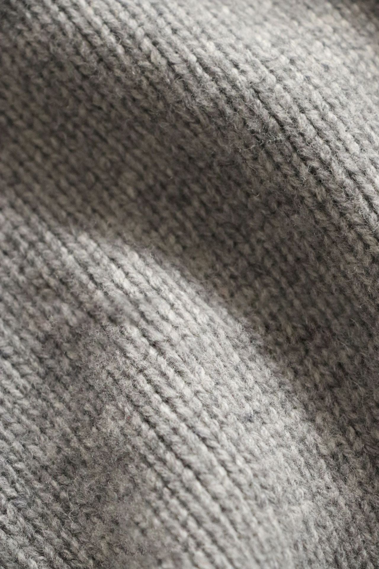 Heavy 710g merino wool back pit strip silhouette loose pullover wool sweater