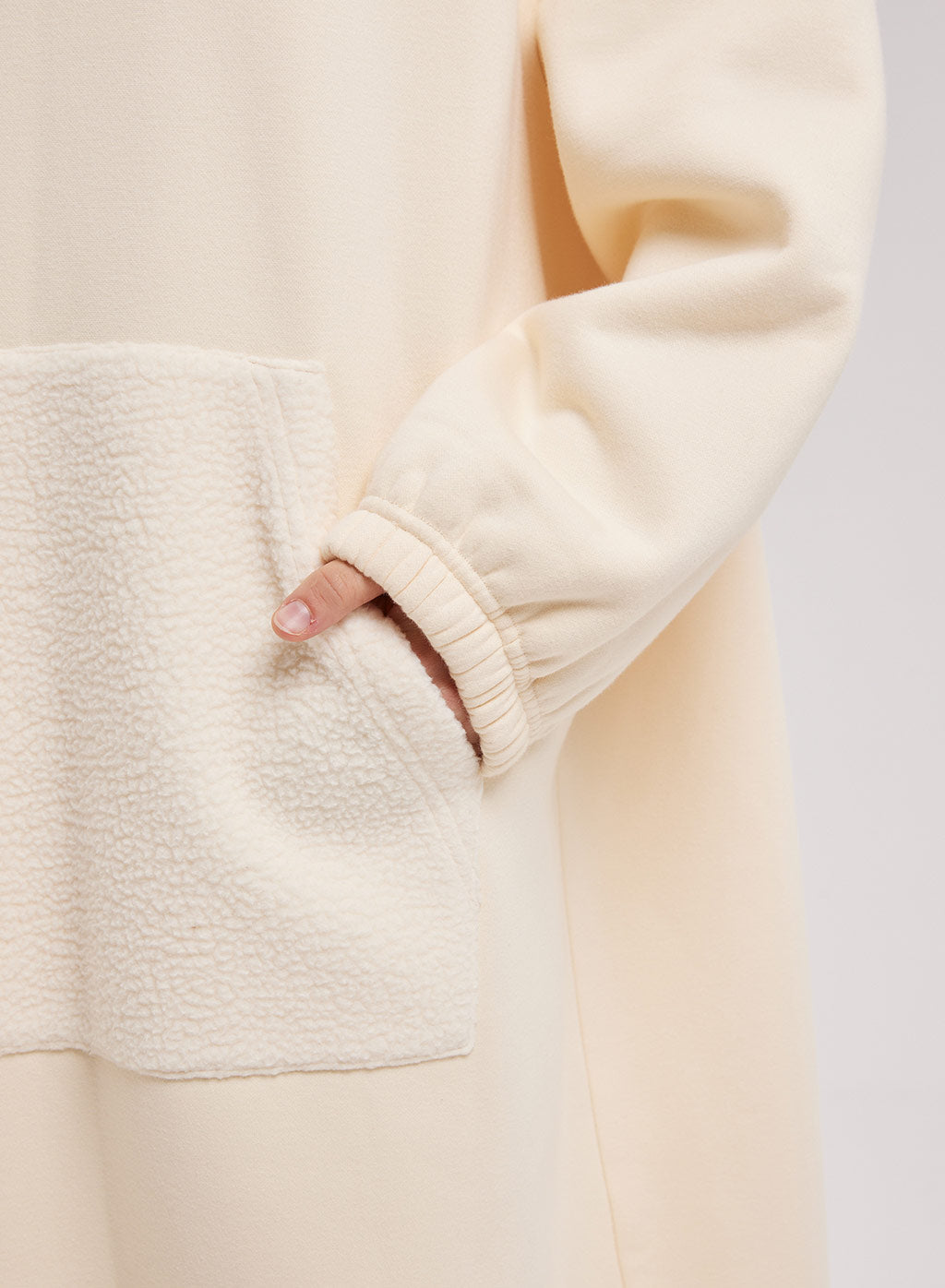 Oversized Fleece Knit Dress