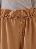 Ruffle Wide-Leg Trouser