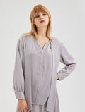Scarf Neck Blouse
