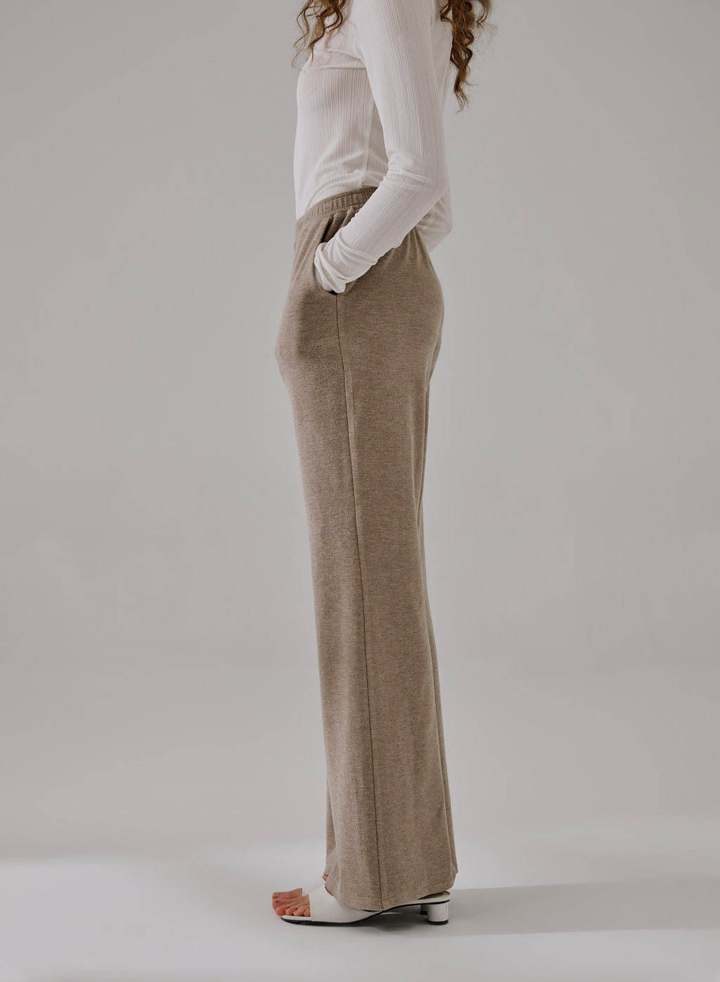 Slouchy Flared-Leg Trouser