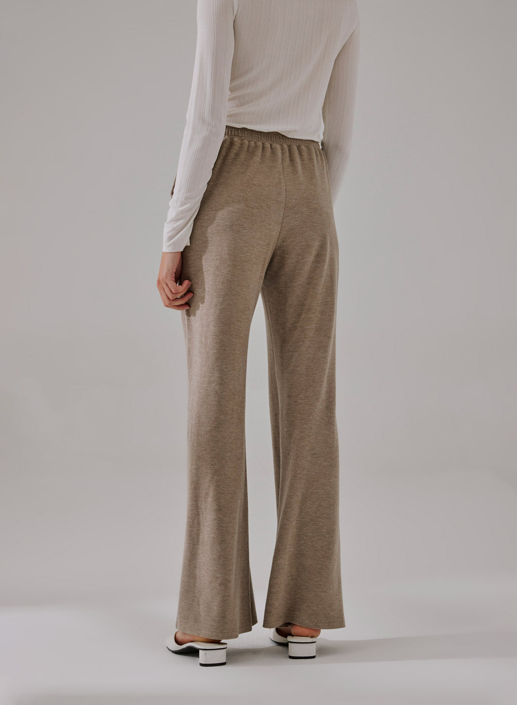 Slouchy Flared-Leg Trouser
