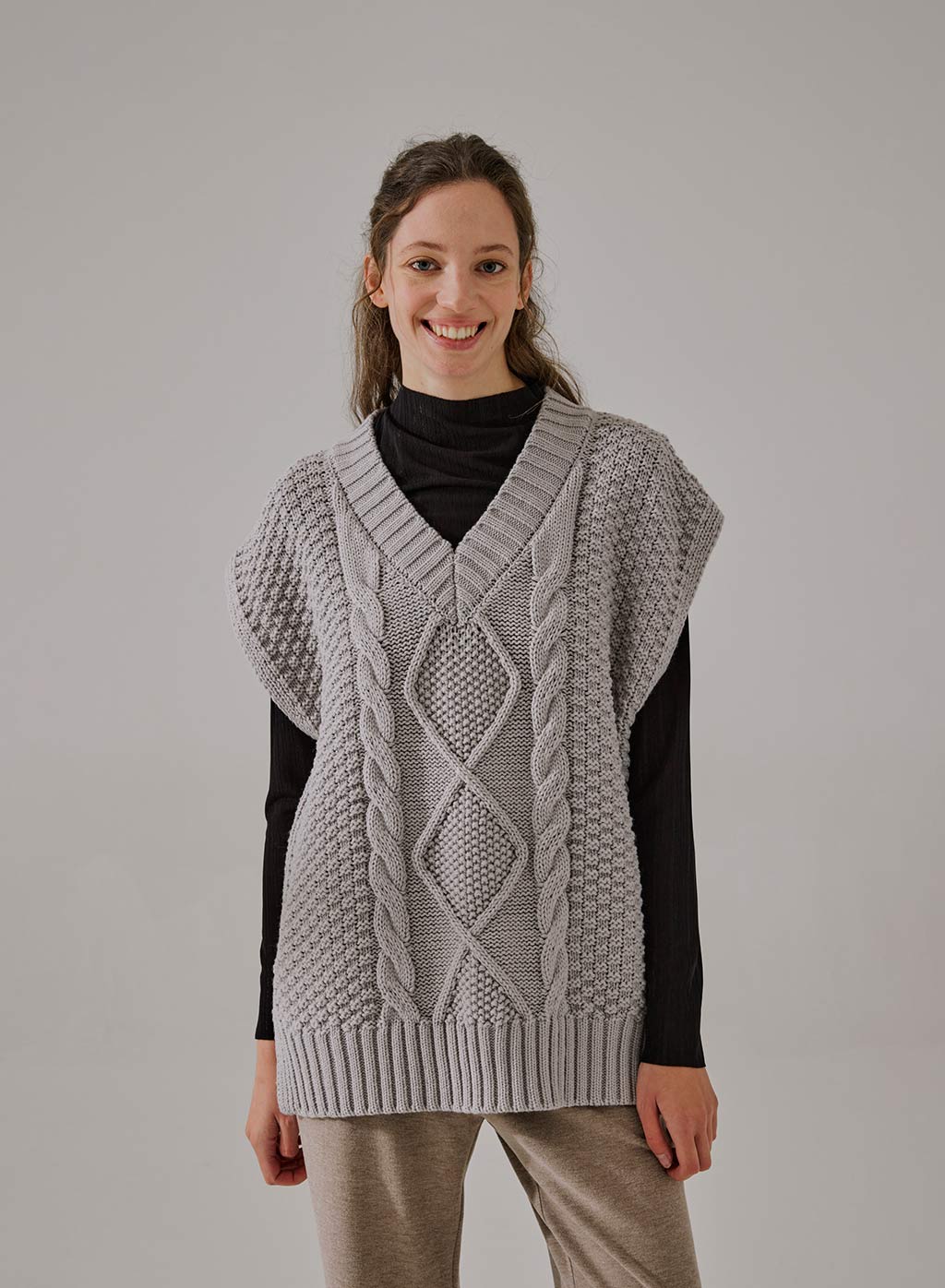 Cable Knit Vest