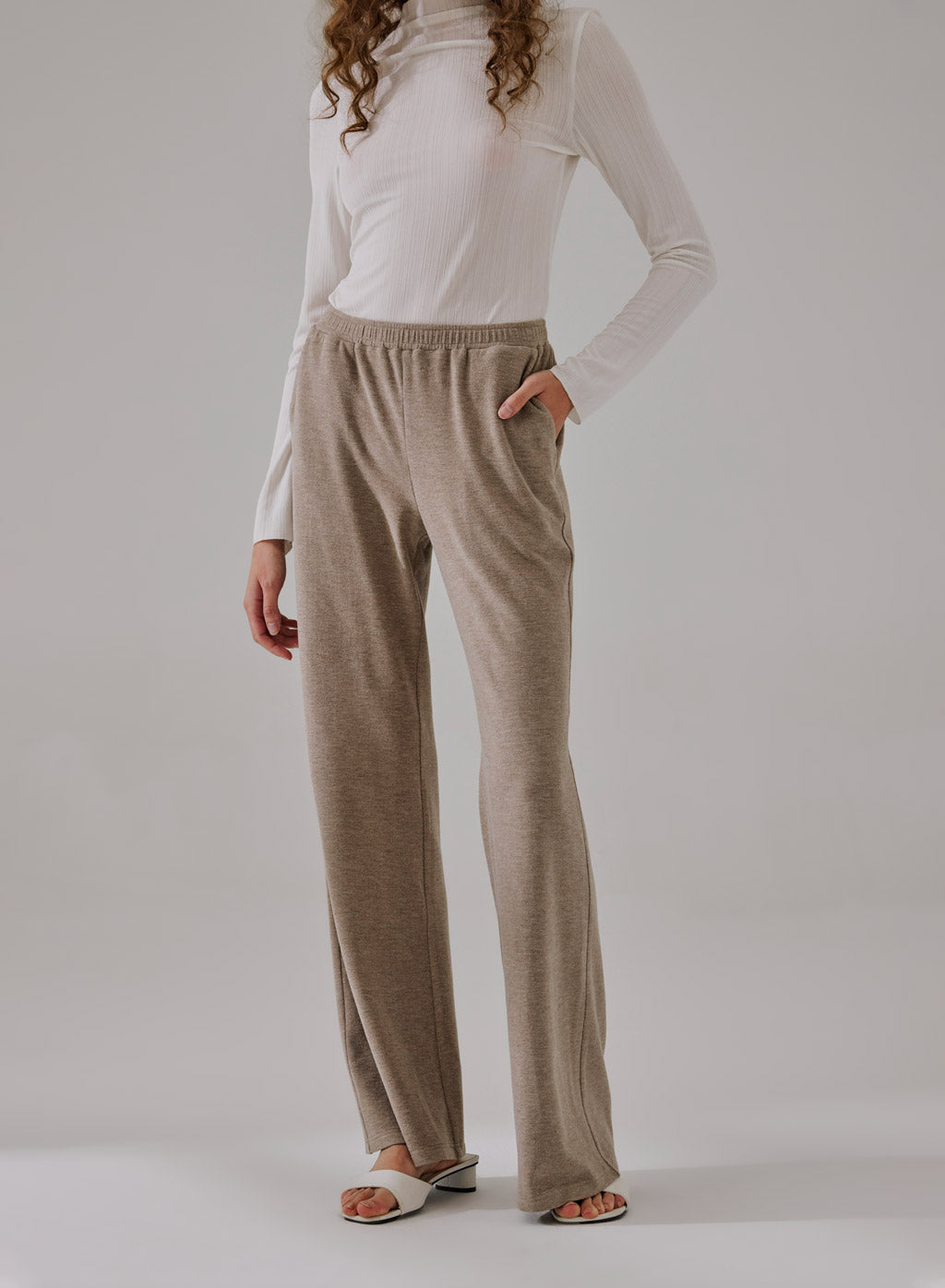 Slouchy Flared-Leg Trouser