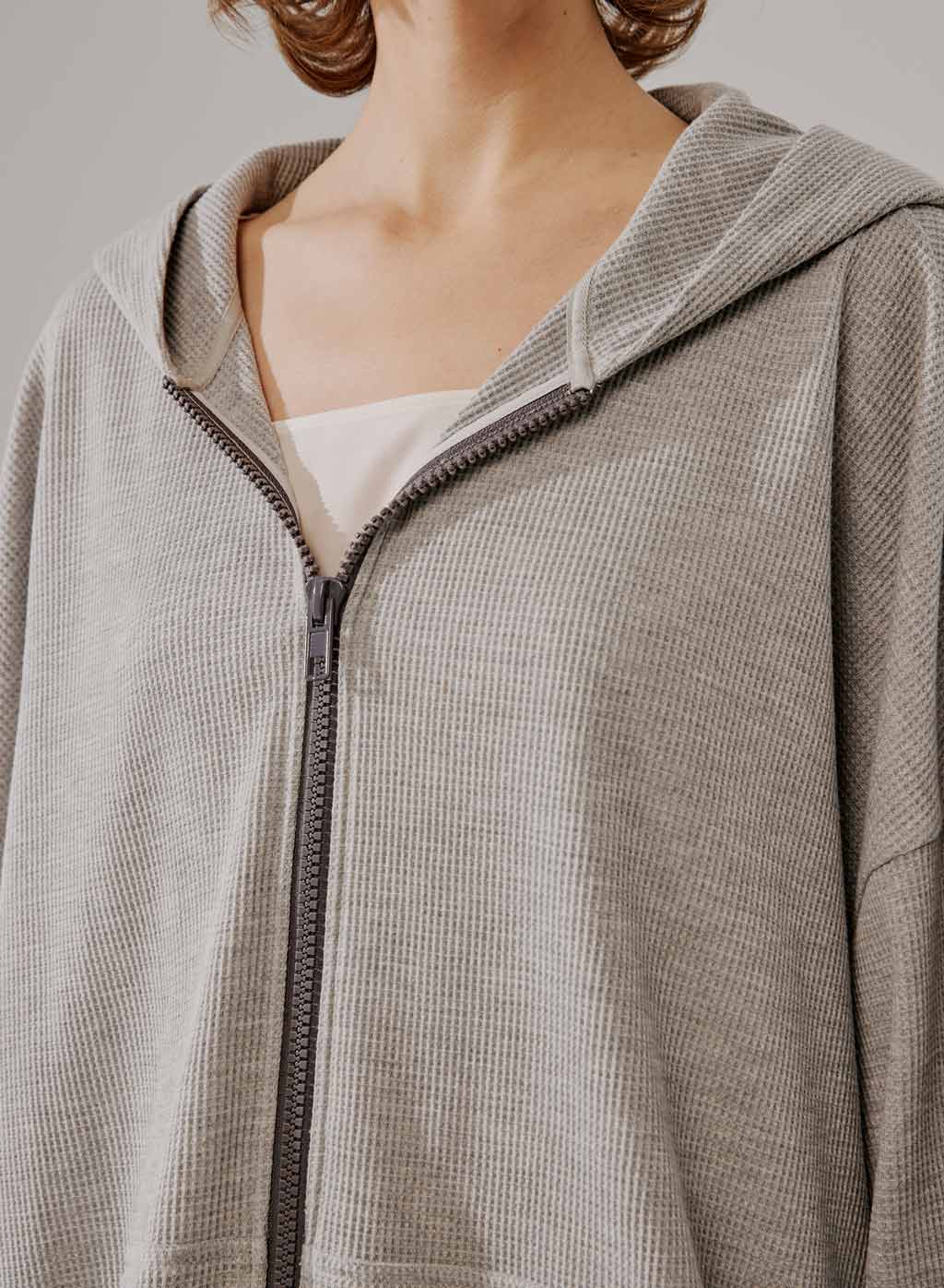 Puff Sleeve Cotton Hoodie