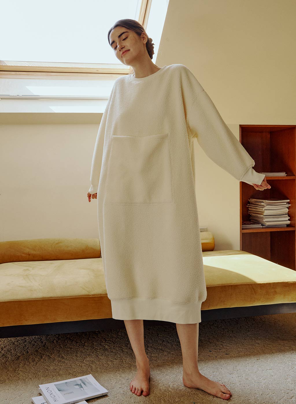 Tessa Patch Pocket Terry Dress