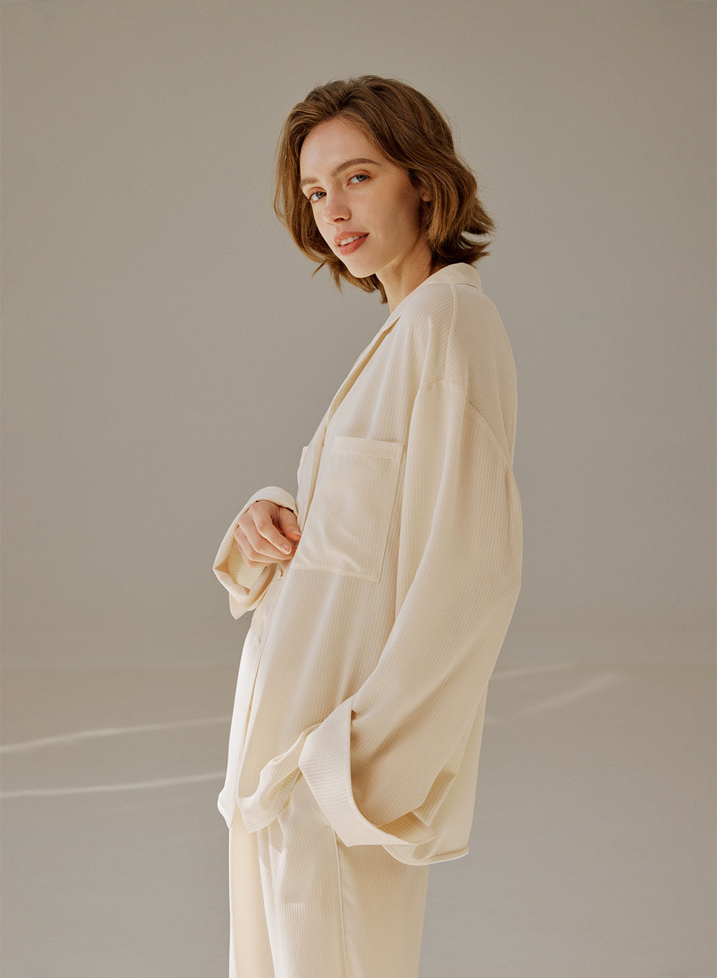 Textured Button-Down Shirt