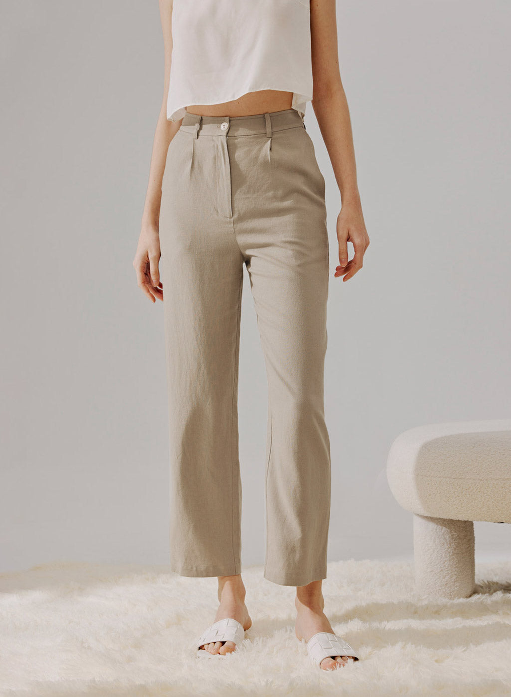 Tailored Straight-Leg Trousers