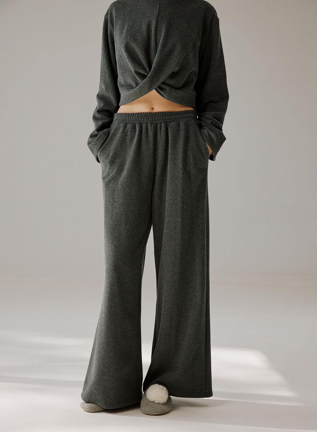Wide-Leg Cotton Pants