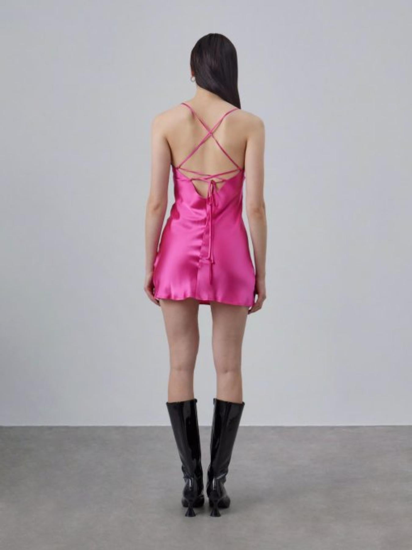 Silk Satin Slip Dress