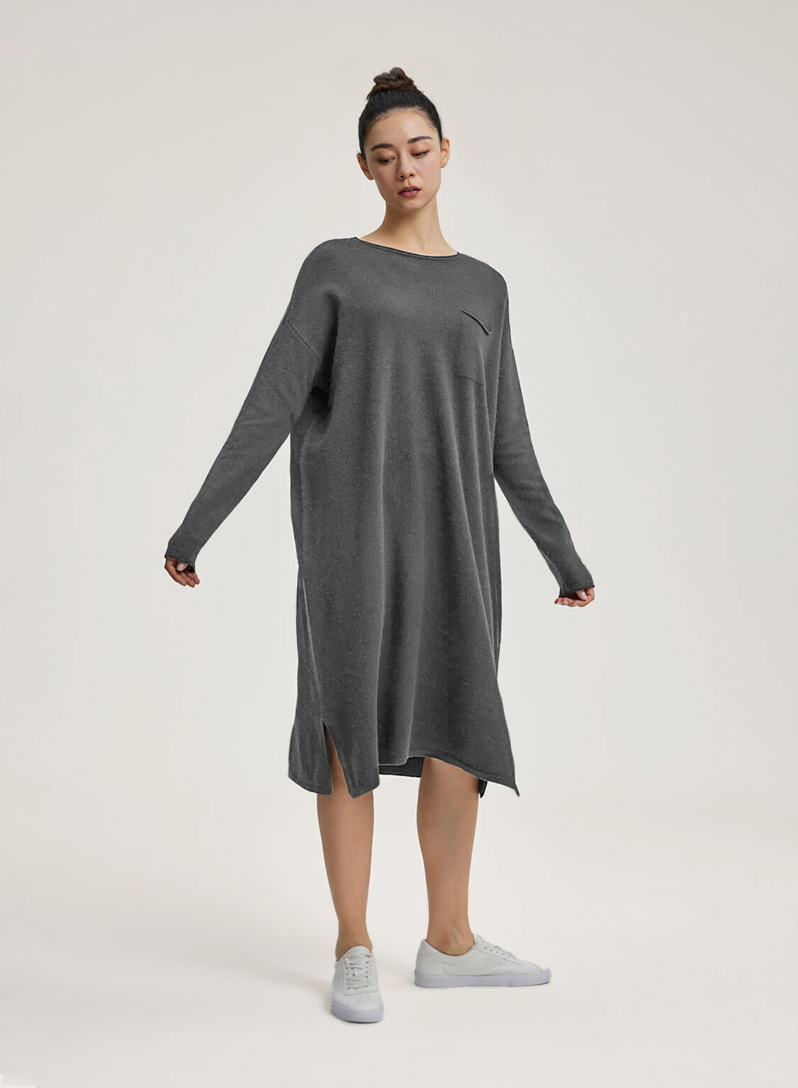 Oversized Sweater Pure Wool Dress