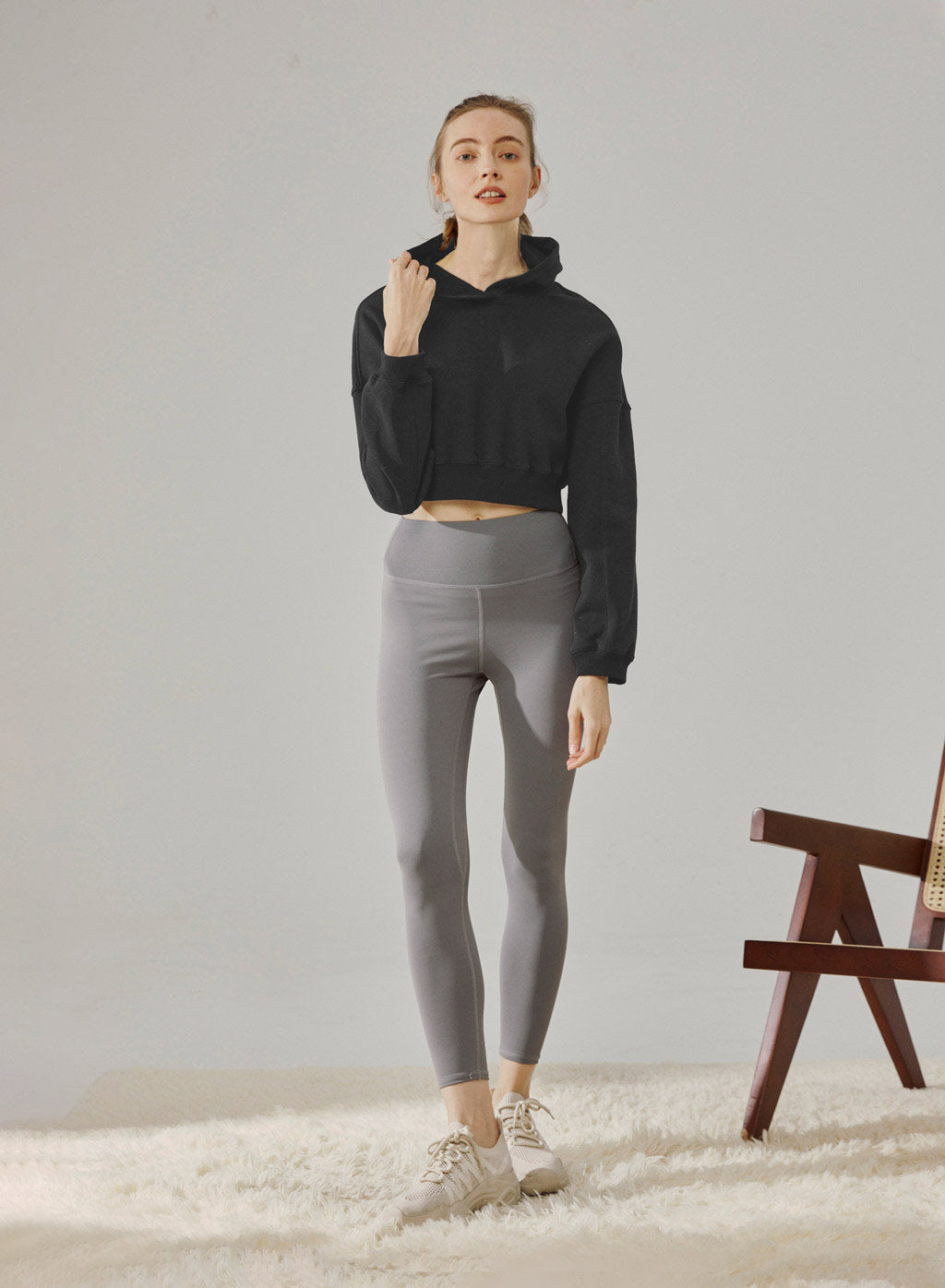 Boxy Cropped Hoodie