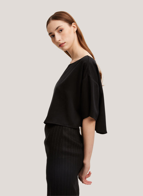 Boxy Scoop Neck Top