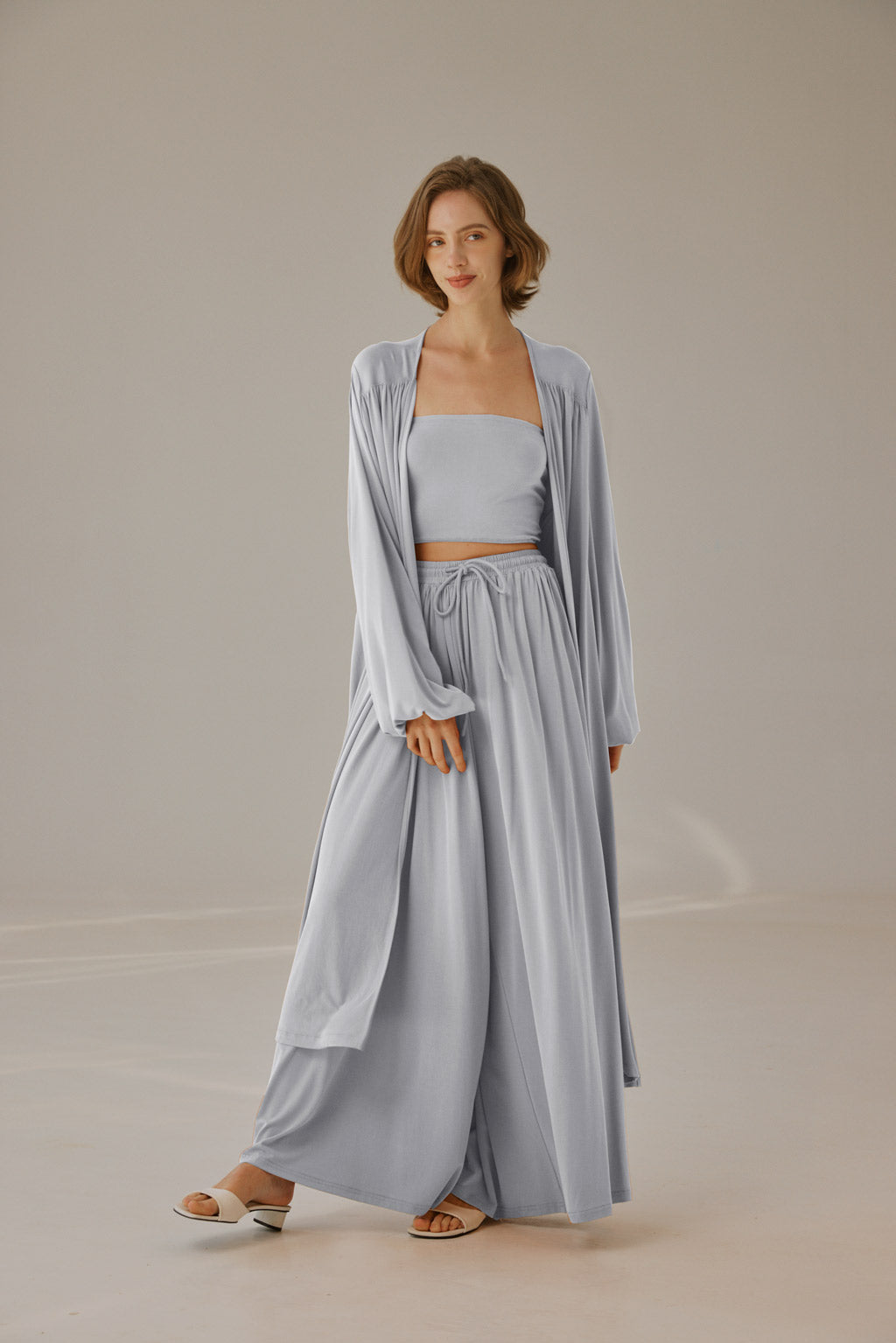 NAP Flowy Open-Front Cardigan