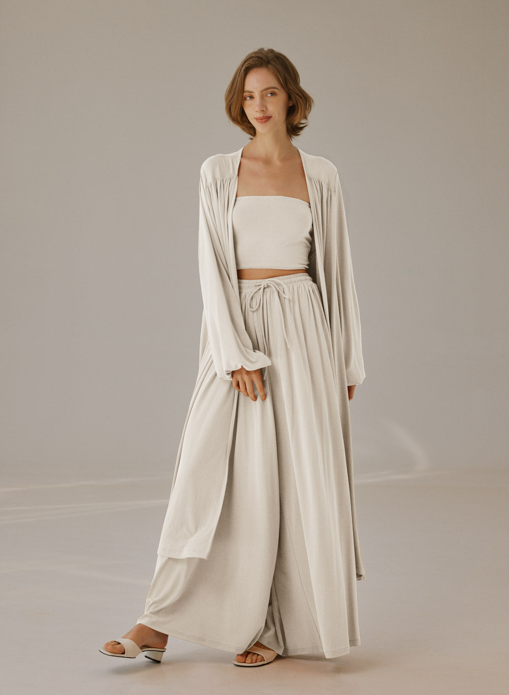 Flowy Open-Front Cardigan