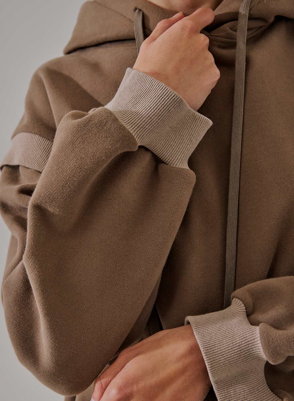 Layered Drawstring Hoodie