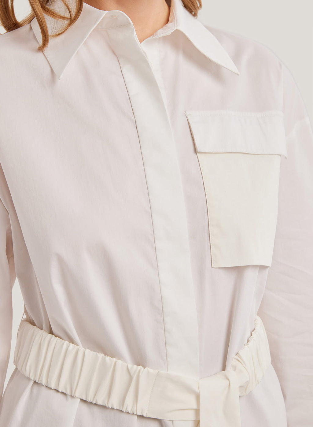 Long Belted Shirtdress